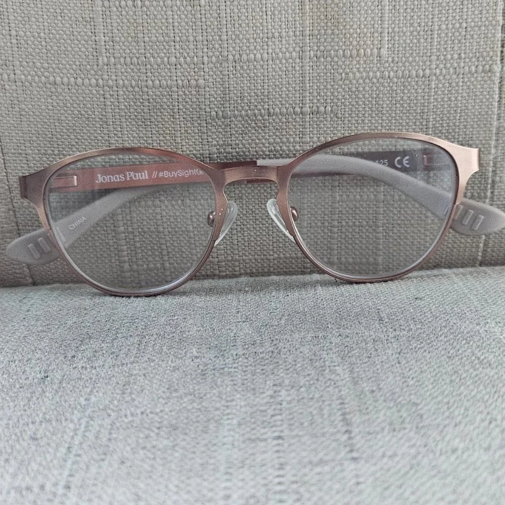 Jonas Paul Youth Kid Eyeglasses SOLOMON/SOPHIE Eyewear Glasses Gold Tone